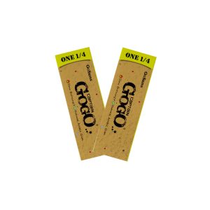 Captain GoGo Booklet Unbleached 1/4 Size Unrolled Rolling Papers Pack Of 2