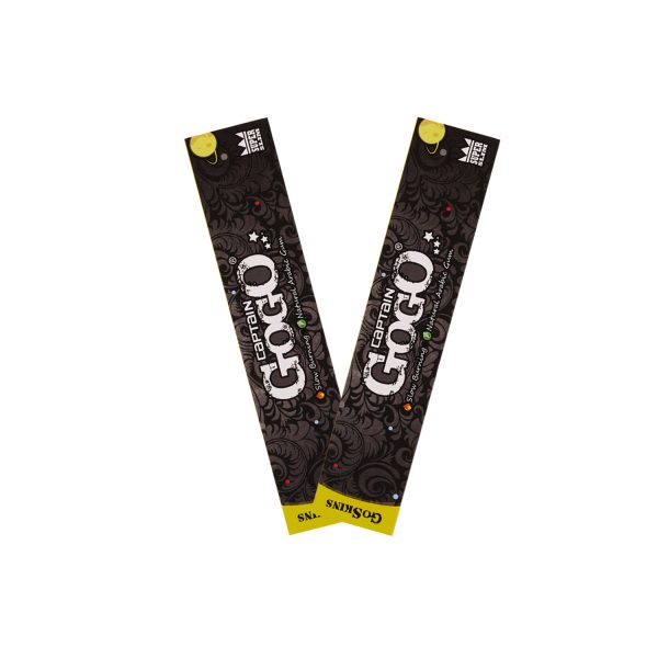 Captain GoGo Booklet Unbleached  Supper Slim Paper King Size Unrolled Rolling Papers Pack Of 2