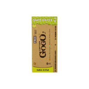 Captain GoGo Natural Unbleached Rolling Papers with Filter XL Size Booklet Pack Of 1