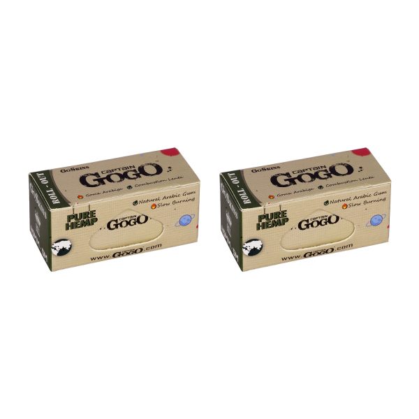 Captain GoGo Hemp Rollout Rolling Paper 45mm Width, 5m Length Pack Of 2