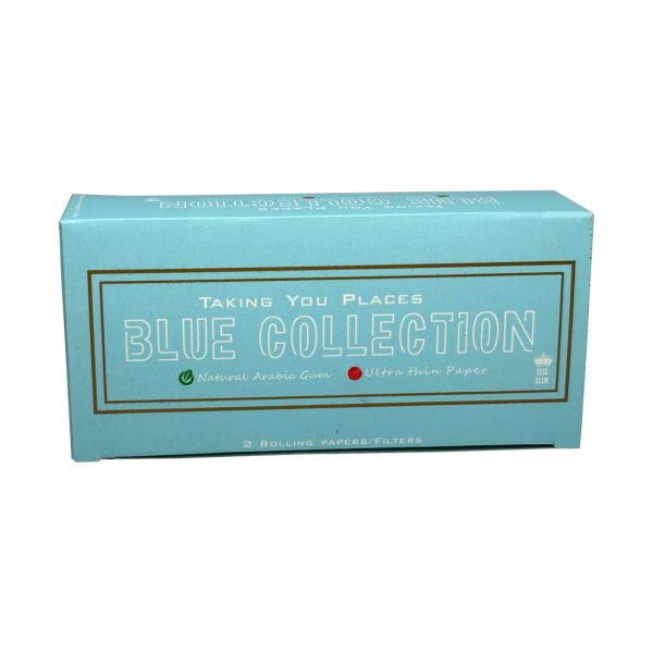 Captain GoGo Gotwins 2 Papers with 2 Filters Blue, Unrolled Rolling Papers King Size Pack Of 10 - Image 4